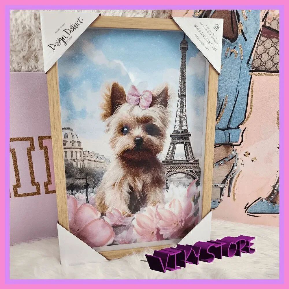 NWT 💖 Love at First Sight: {Design District} {Yorkie} Dog Wall Decor 💖